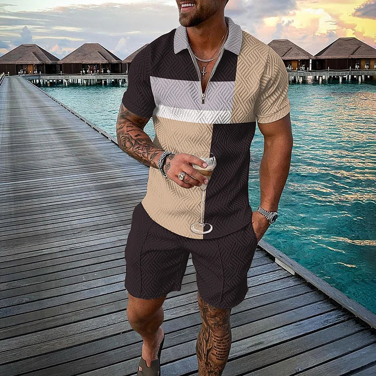Lennox Polo Shirt And Shorts Co-Ord - DUVAL