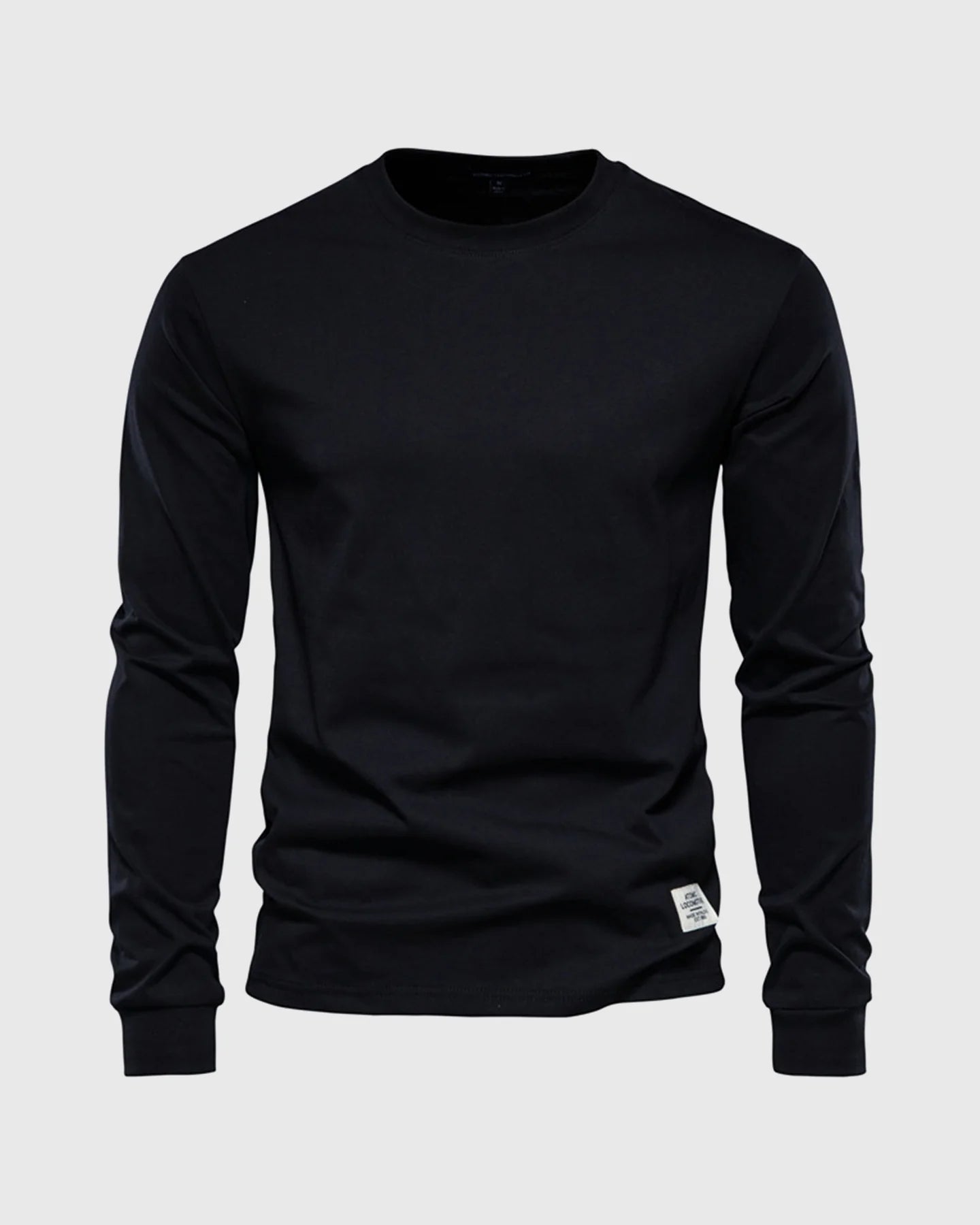 Crew neck Long Sleeve Cotton T-Shirt