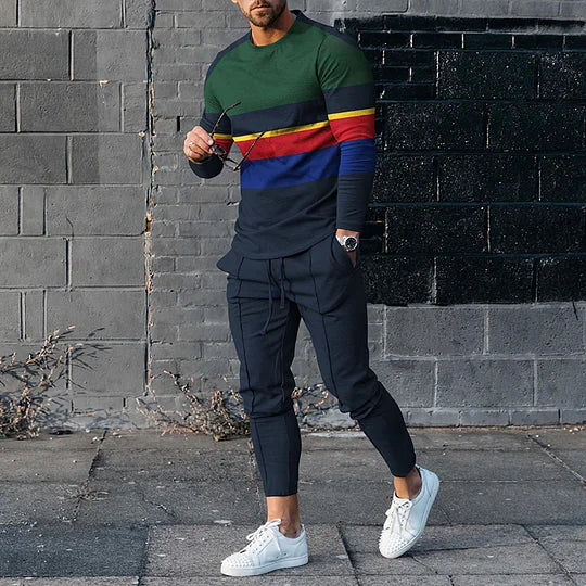 Long Sleeve Casual Two-piece Set - DUVAL