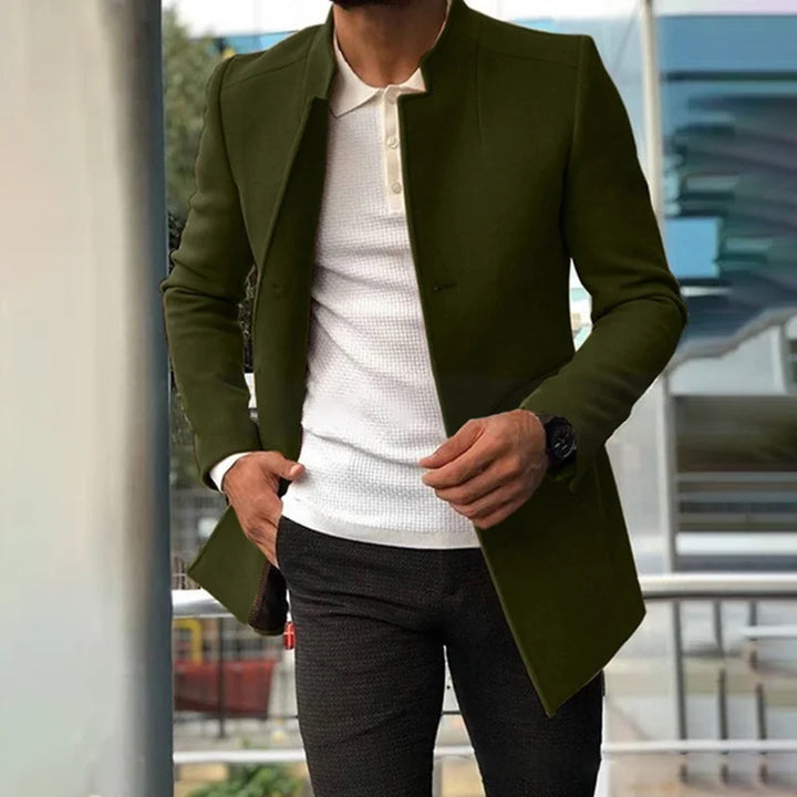 Solid Color Stand Collar Casual Fashion Short Coat - DUVAL