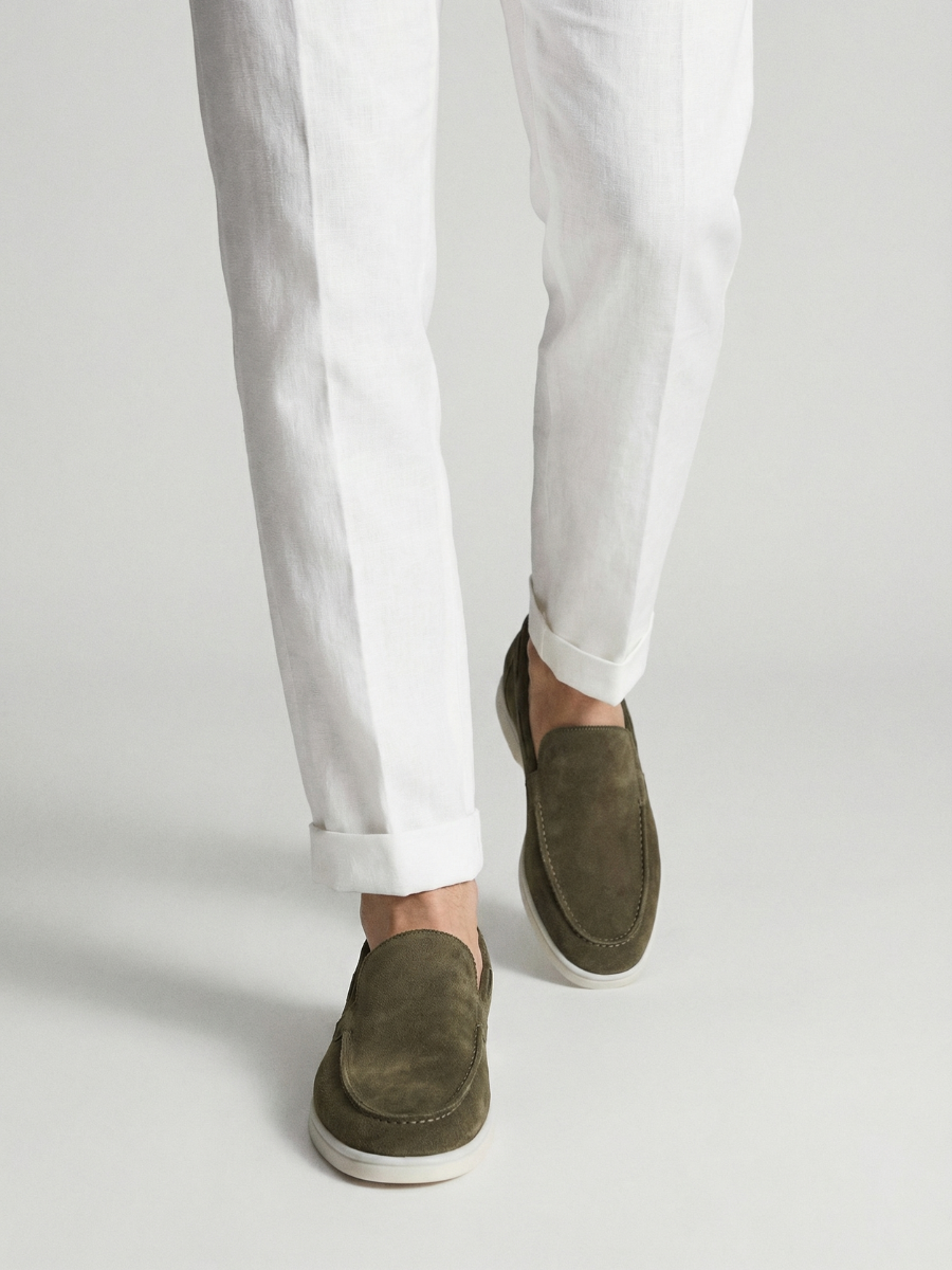 Olive Yacht Loafers