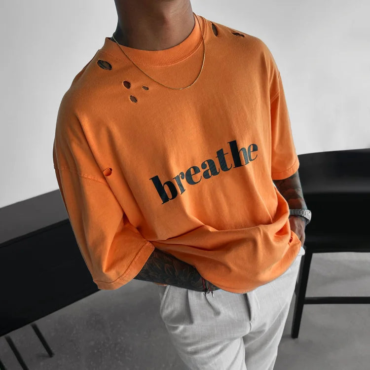 OVERSIZE HOLES TEE - DUVAL