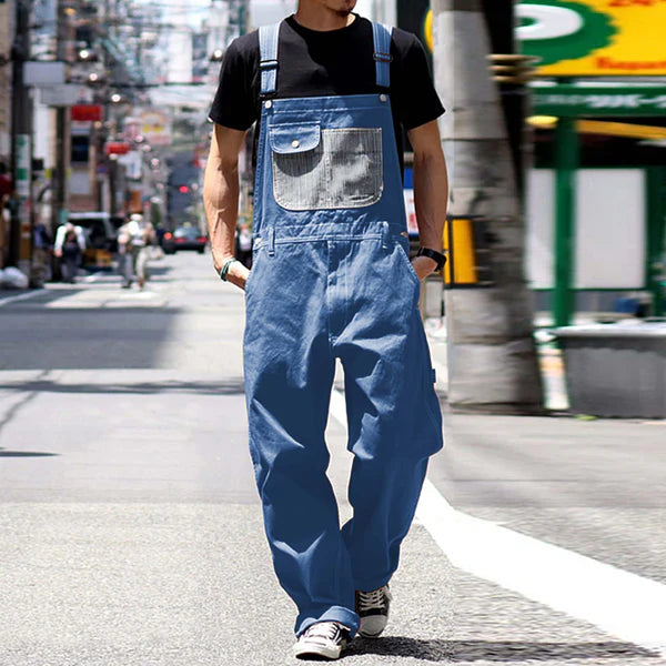 Casual Vintage Multi-pocket Cargo Overalls