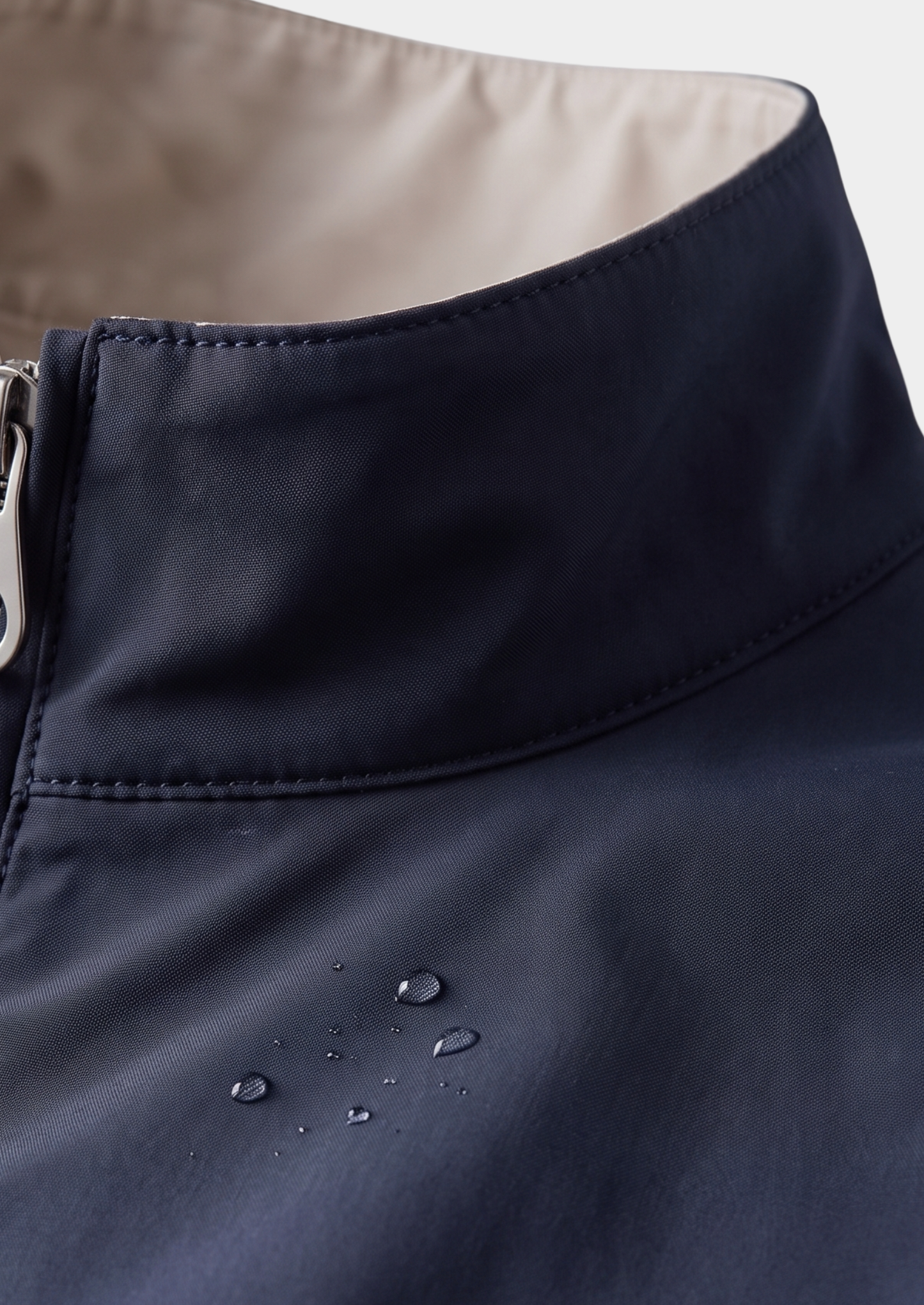 Navy Blue Technical Windbreaker Jacket