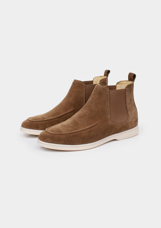 Light Brown Suede Chelsea Boot