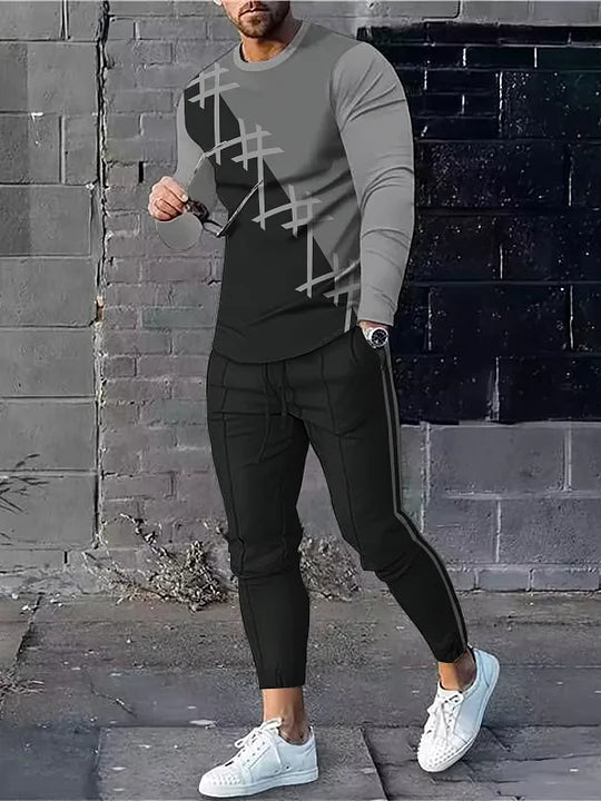 Long Sleeve Casual Two-piece Set - DUVAL