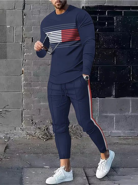 Long Sleeve Casual Two-piece Set - DUVAL
