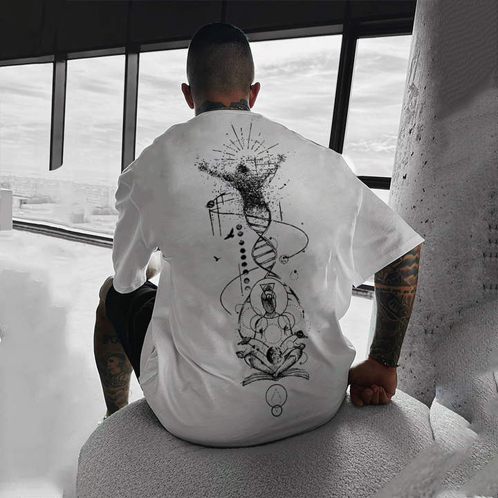 OVERSIZED CASUAL PRINT TEE - DUVAL