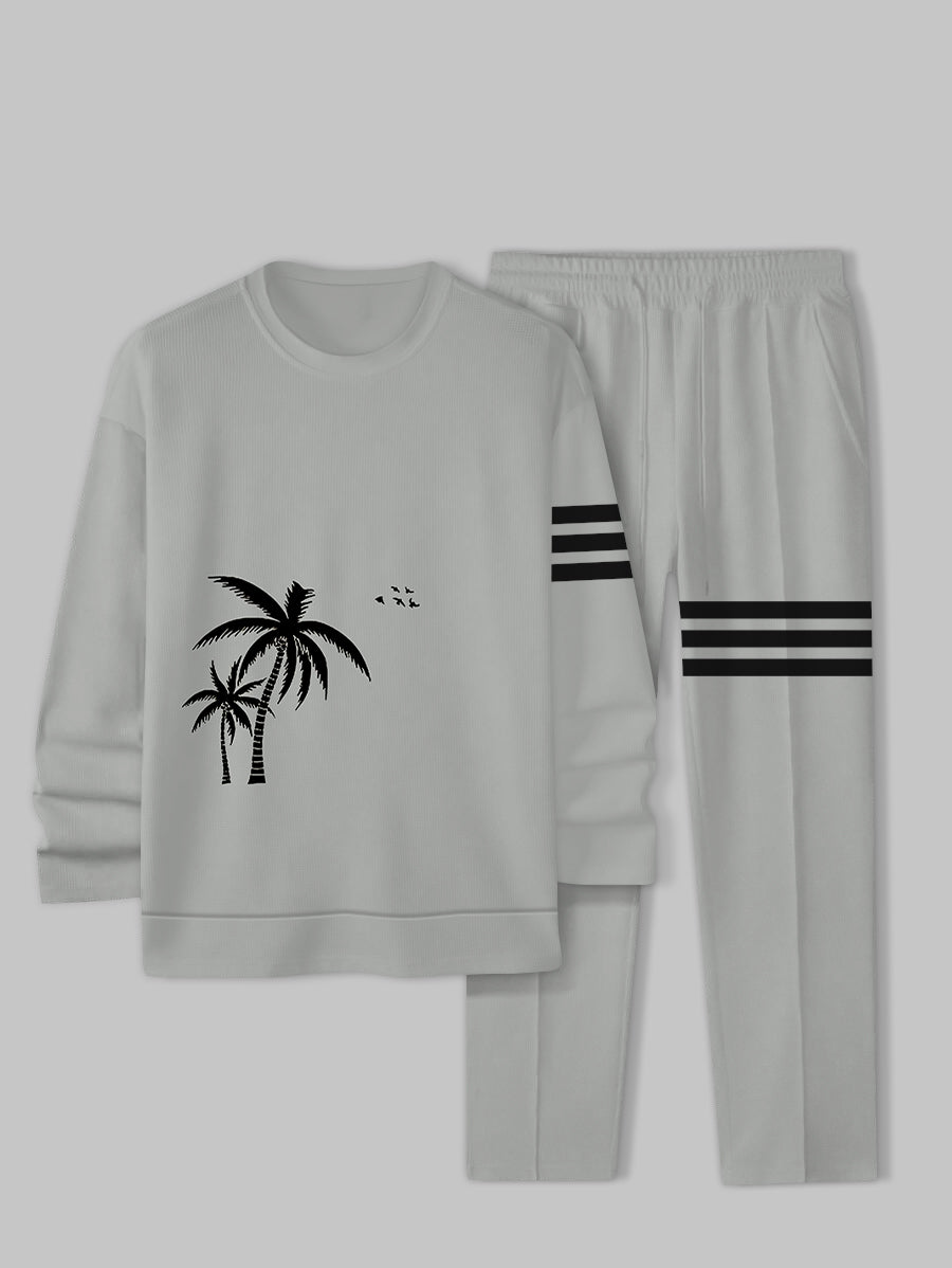 Long Sleeve Casual Two-piece Set - DUVAL