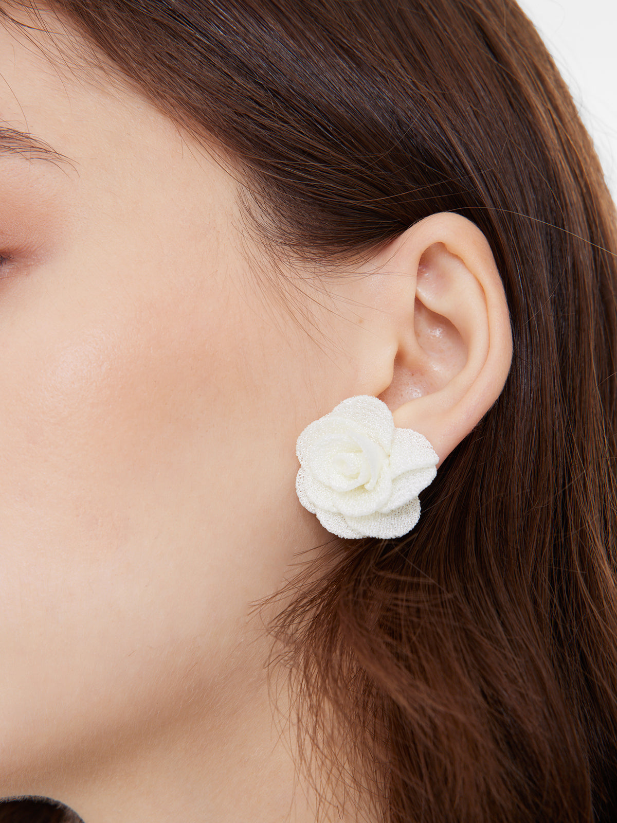 Elegant Rose Flower Earrings