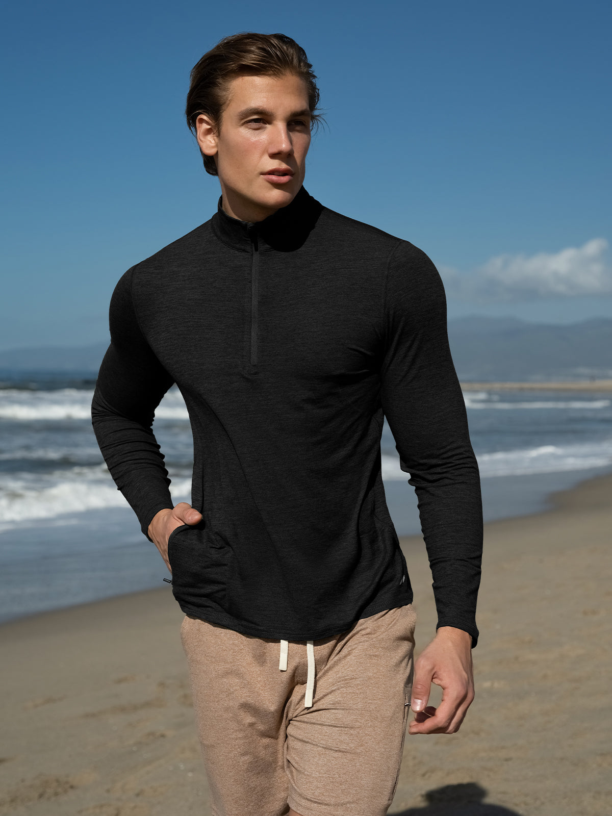 Softest Performance Tech Half Zip With Side Pocket