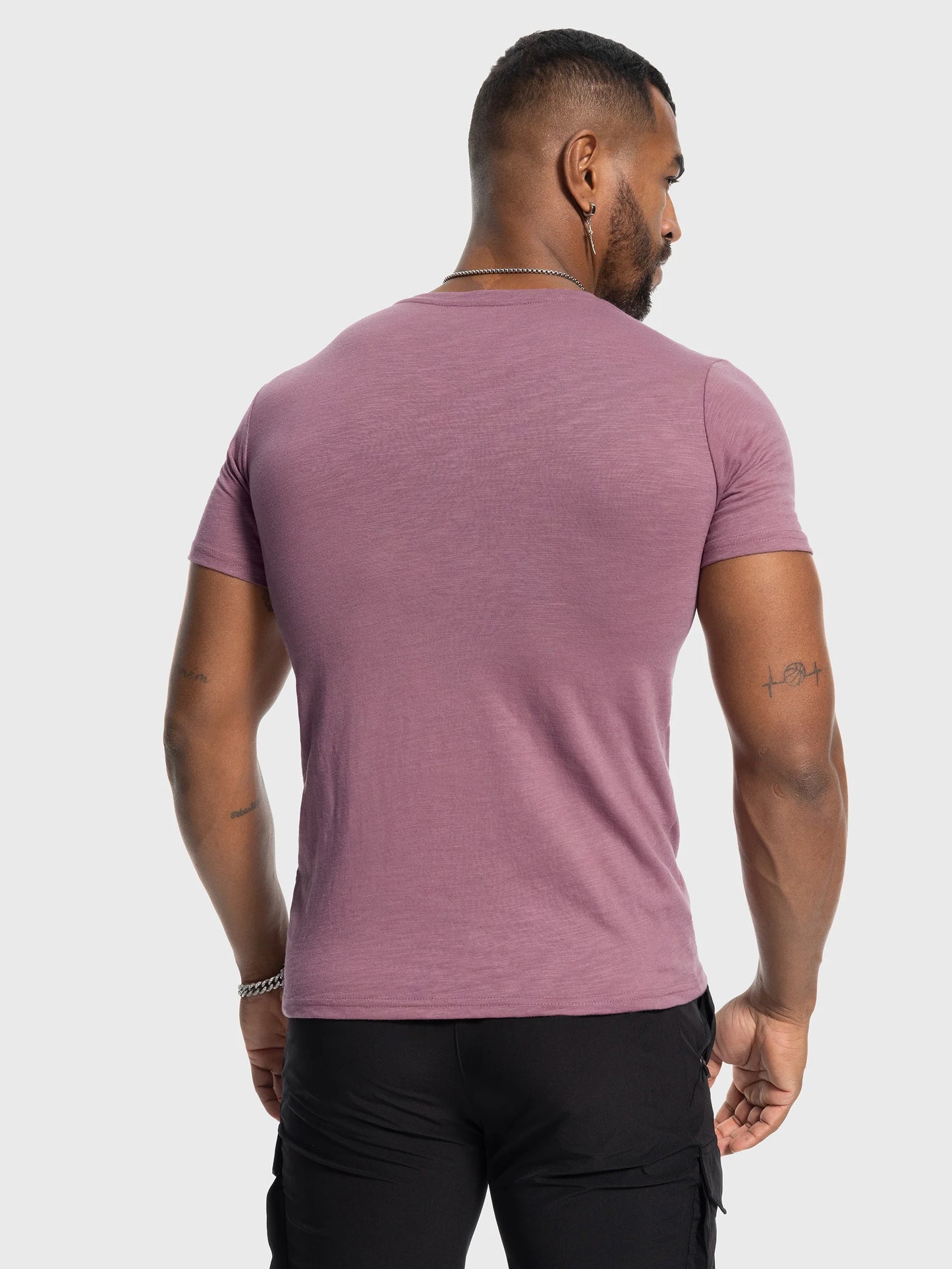 Slub V-neck T-shirt New