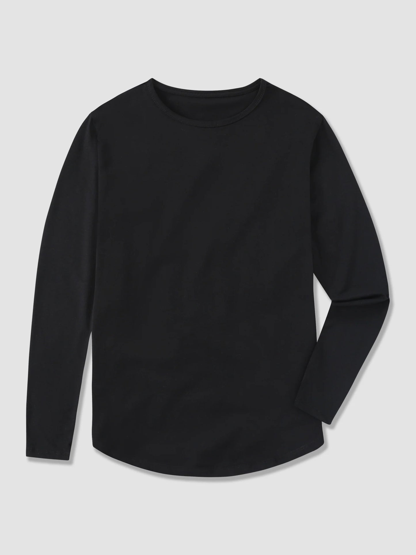 All Day Elite Curve-Hem Tee Stretch Long Sleeve