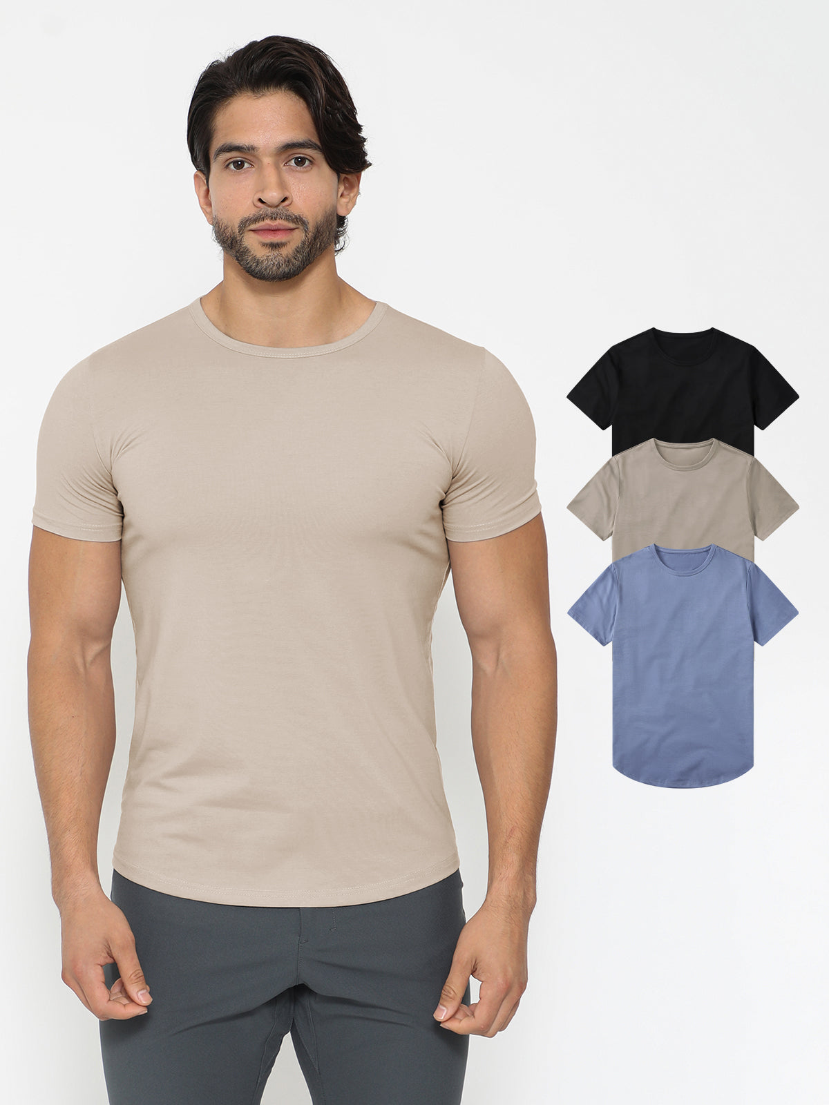 3-Pack All Day Elite Curve-Hem Tee