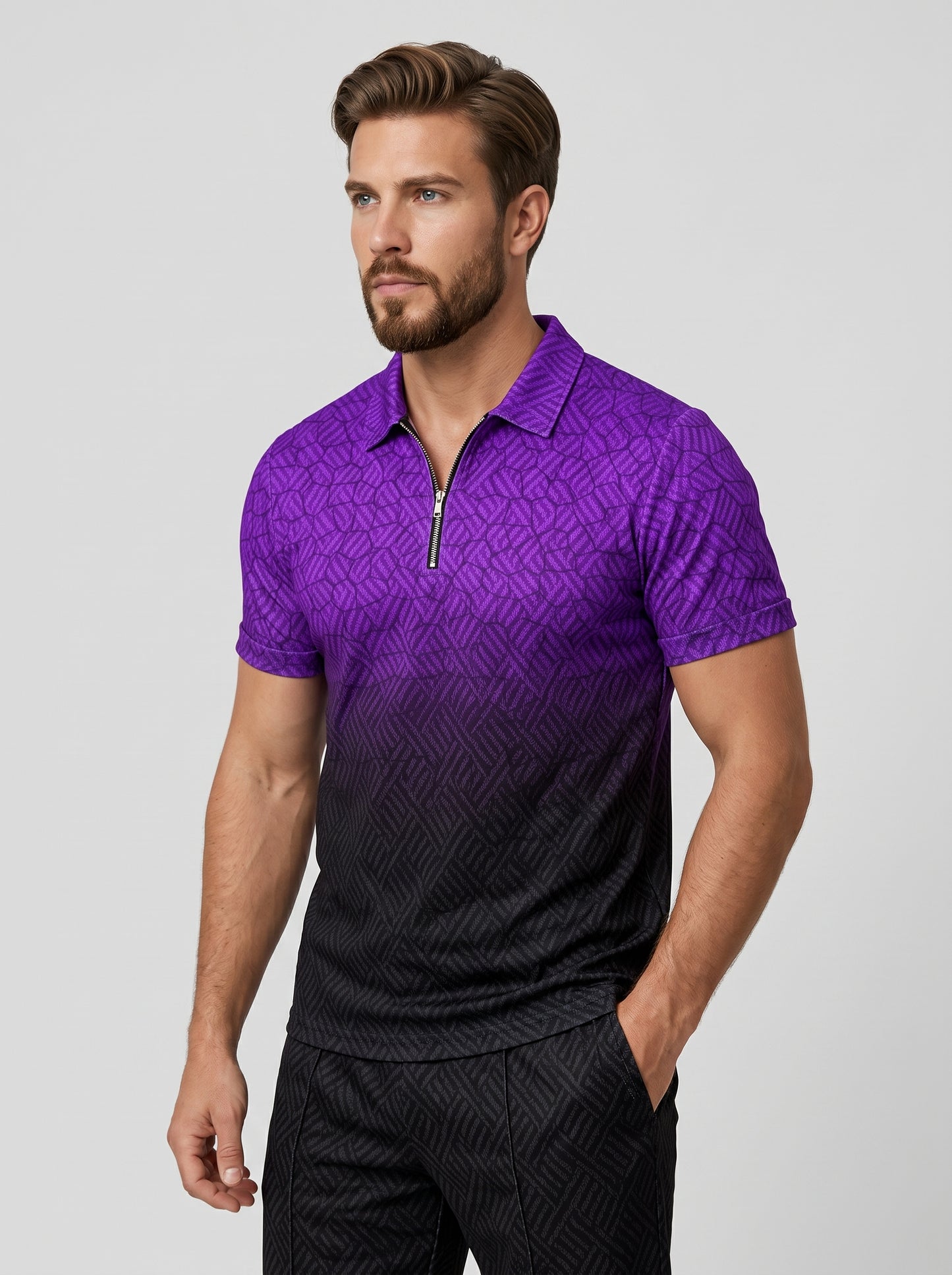 The Purple Ocean Polo Set