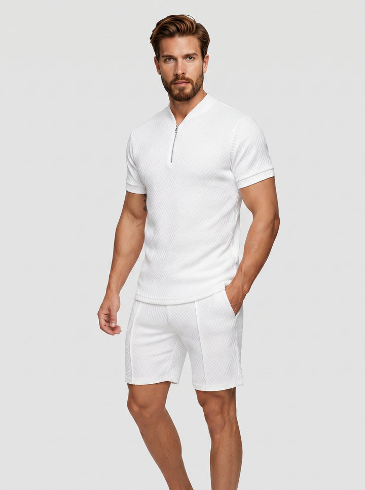 The Infinity White Polo Set