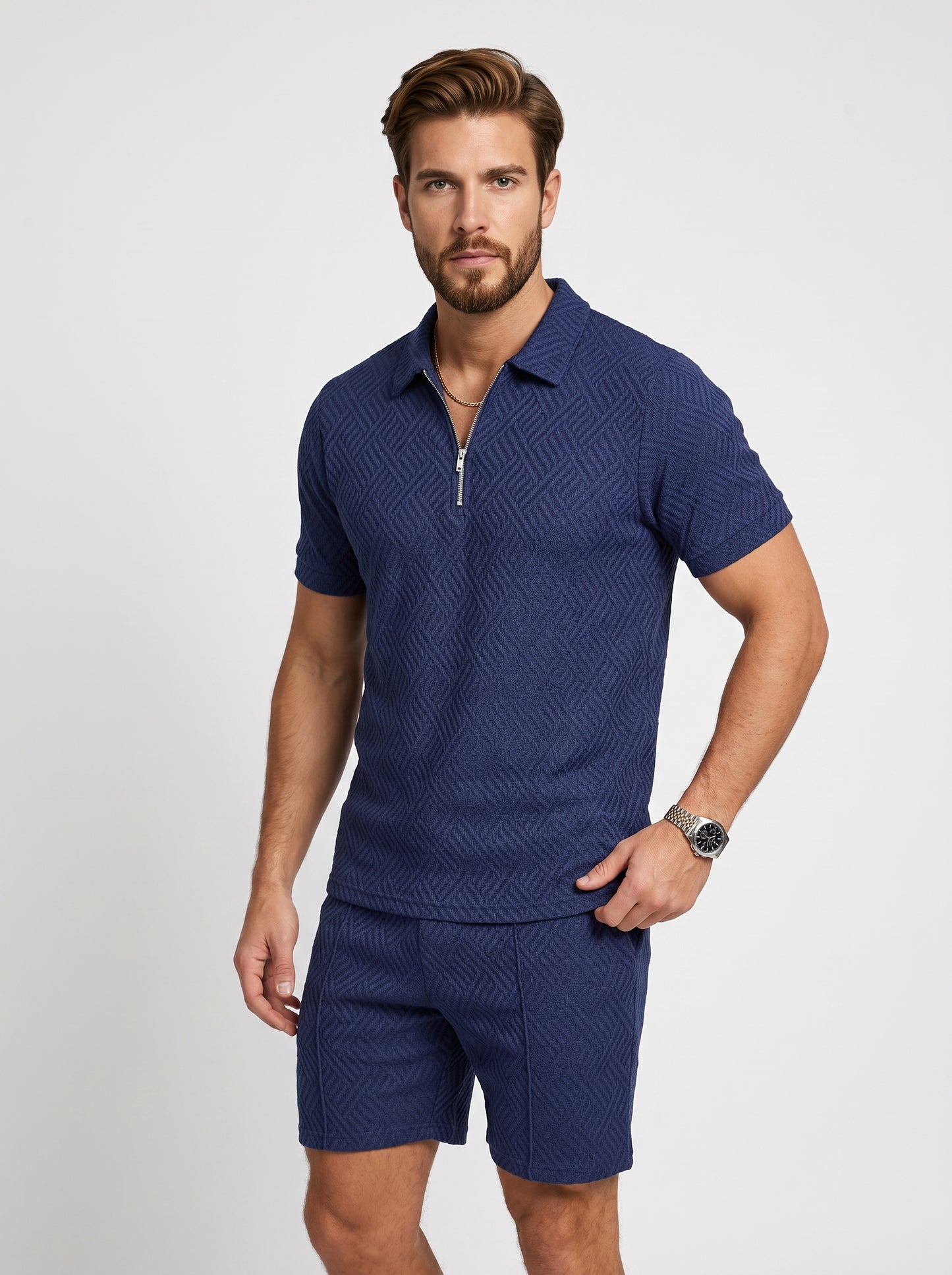 The Seaside Blue Polo Set