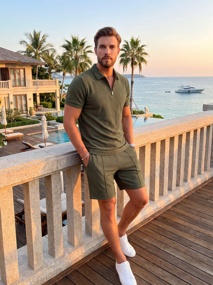 The Leisure Green Polo Set