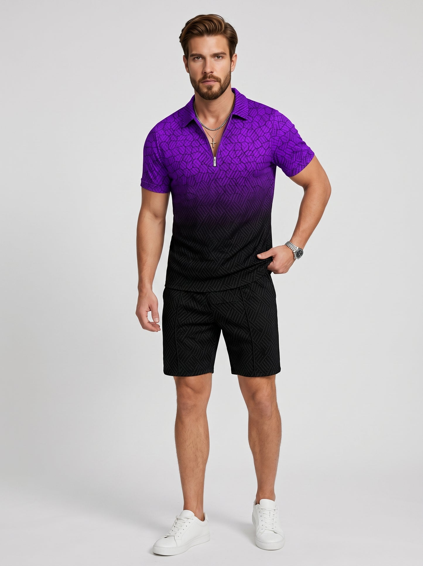 The Purple Ocean Polo Set