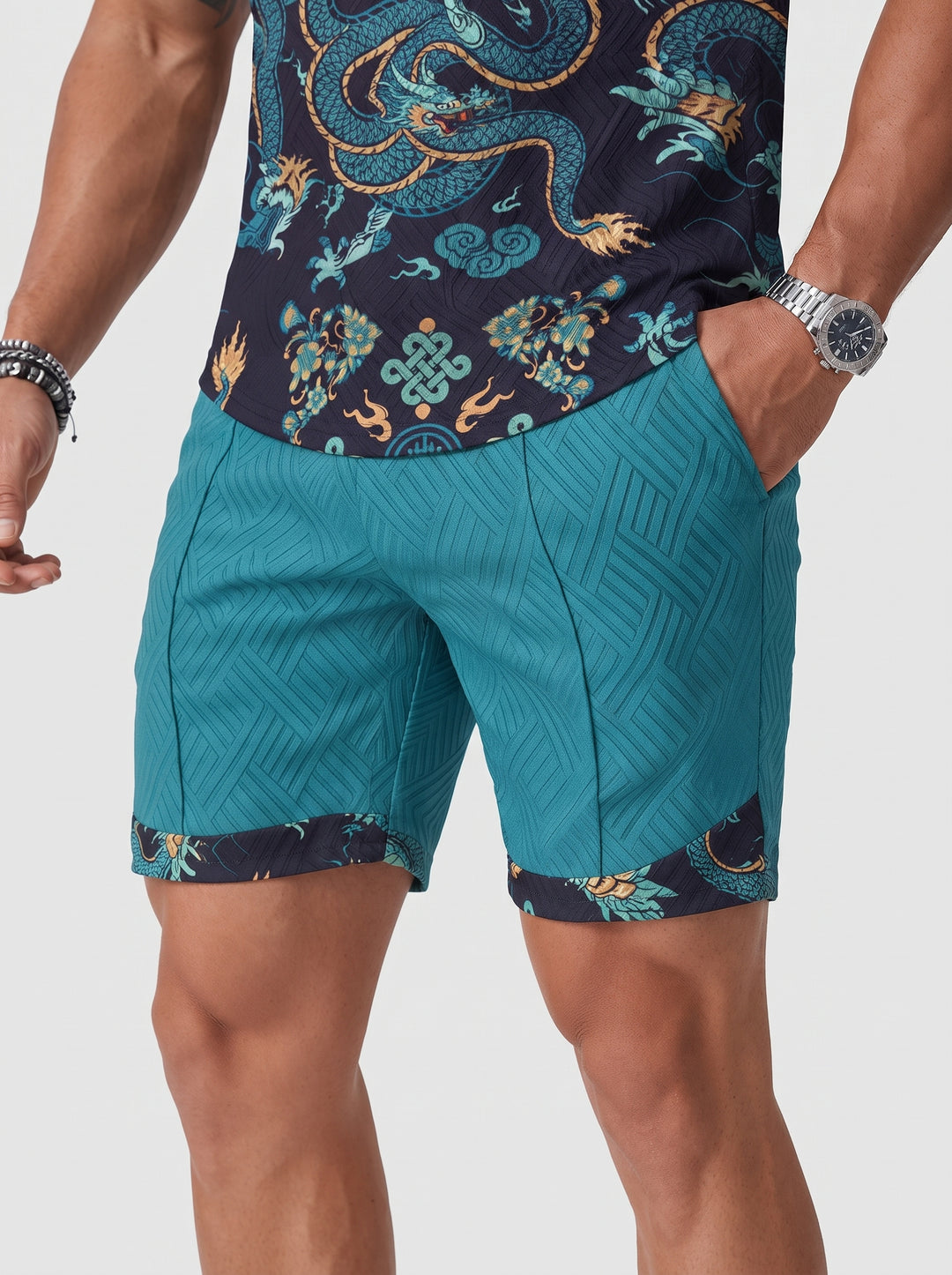 The Radiant Reef Polo Set