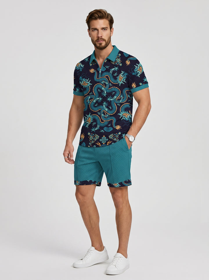The Radiant Reef Polo Set