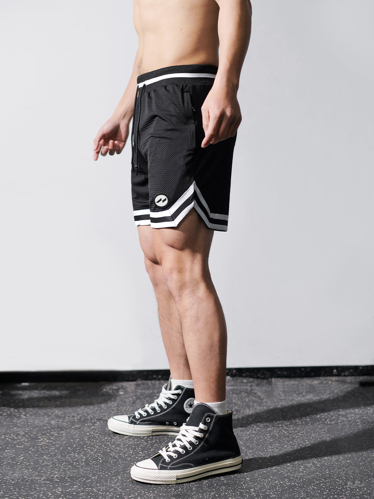 Gym To Street Mesh 6" Short-Skull Print