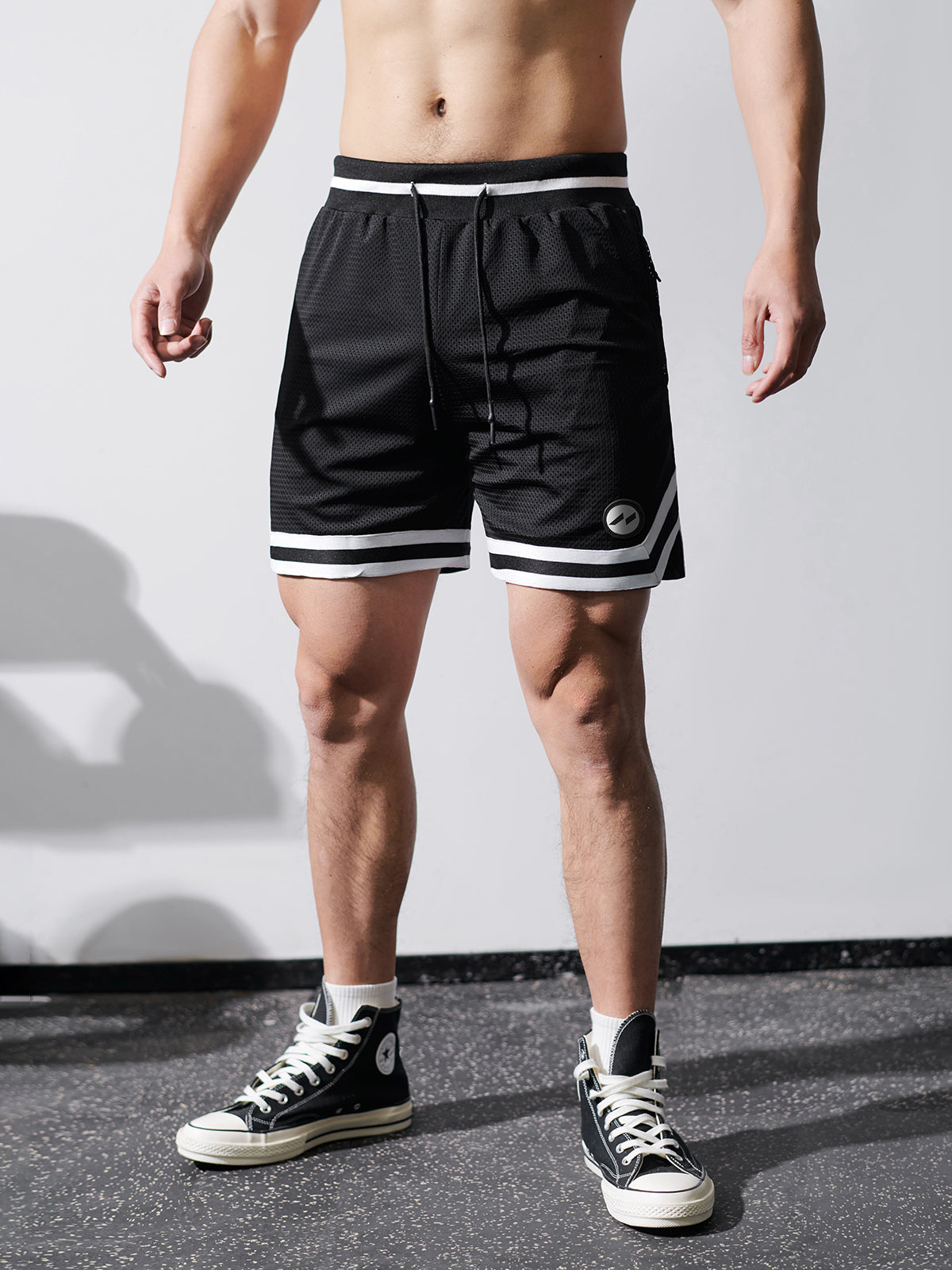 Gym To Street Mesh 6" Short-Skull Print