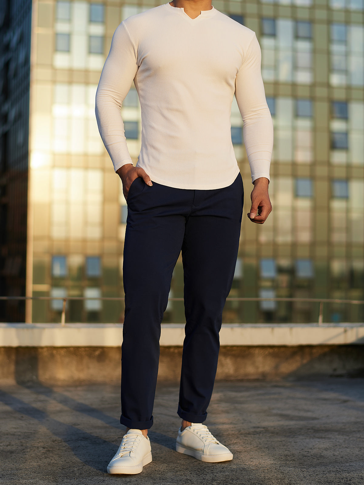 Everyday Stretch Non-Iron Cotton Chino Performance Pocket