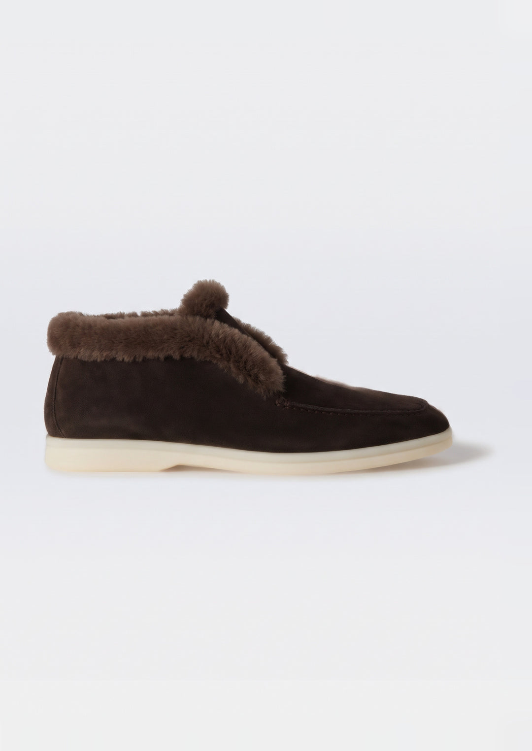 Courchevel Shearling Loafers - Chocolate, side view