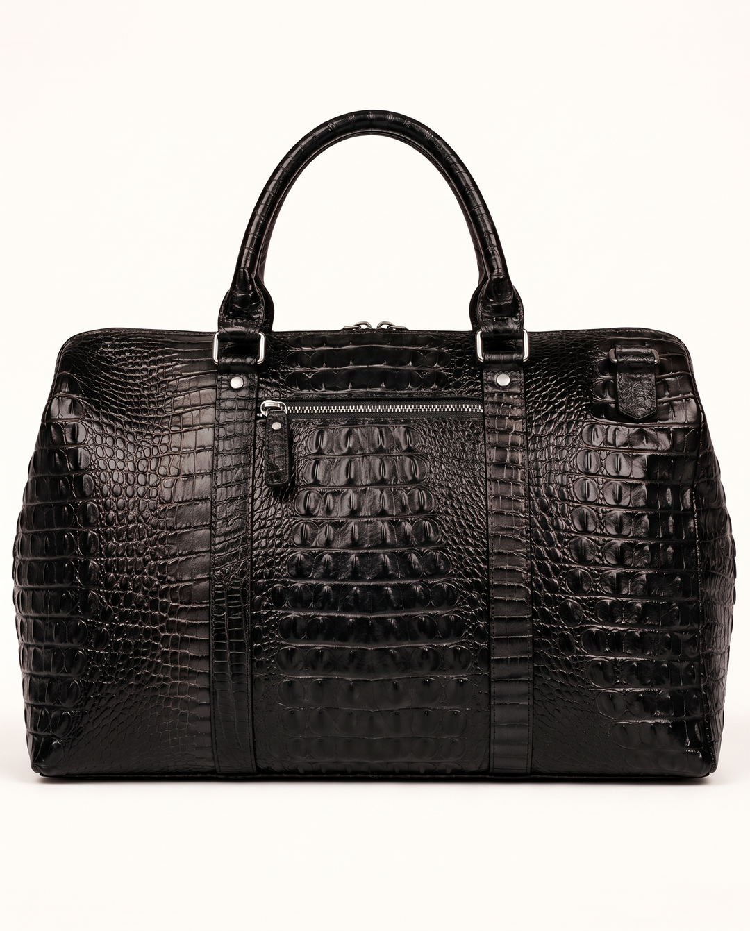 The Belgrade 46 — Crocodile Travel Bag | Black