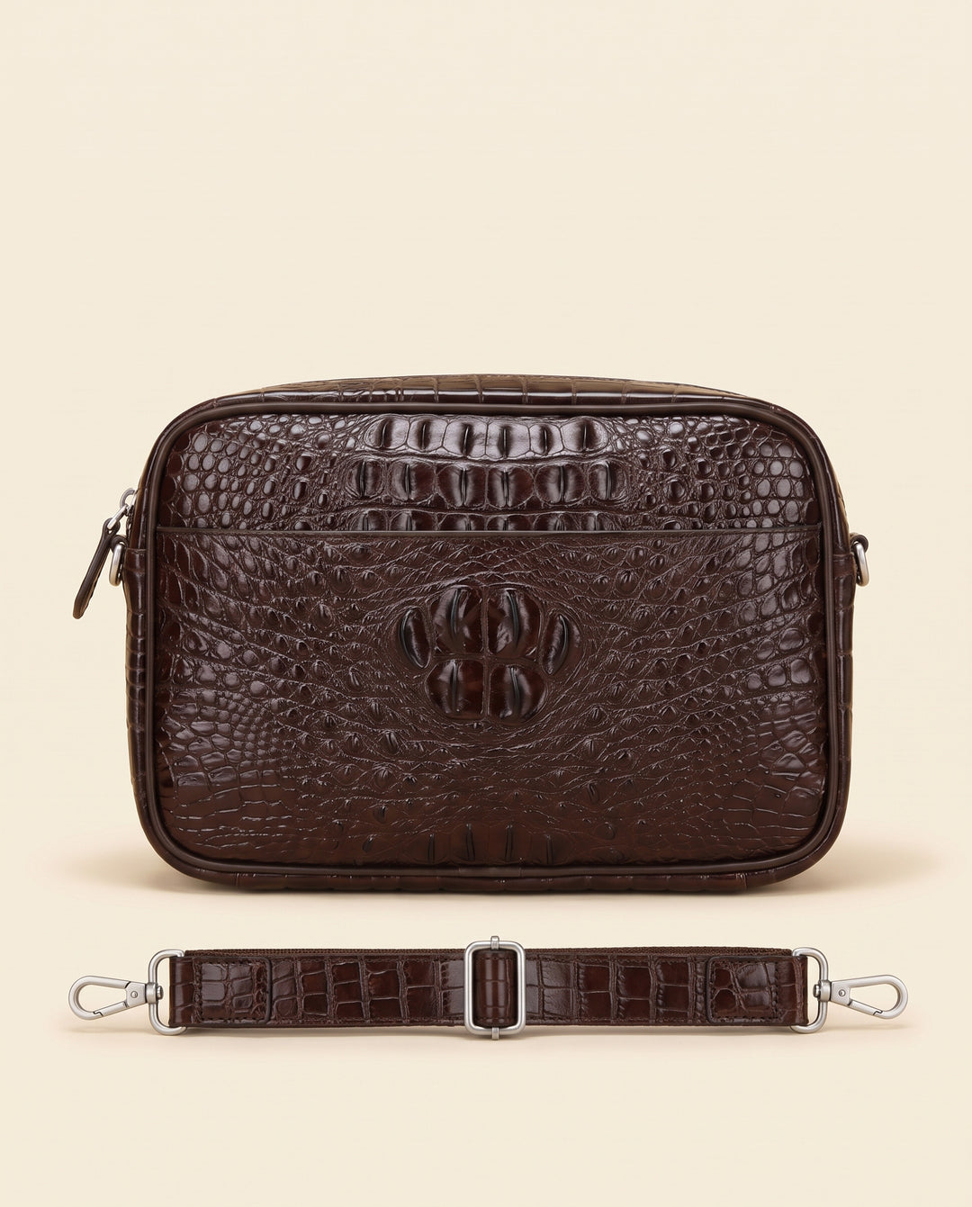 The Mayfair 28 — Crocodile Belt Bag | Brown