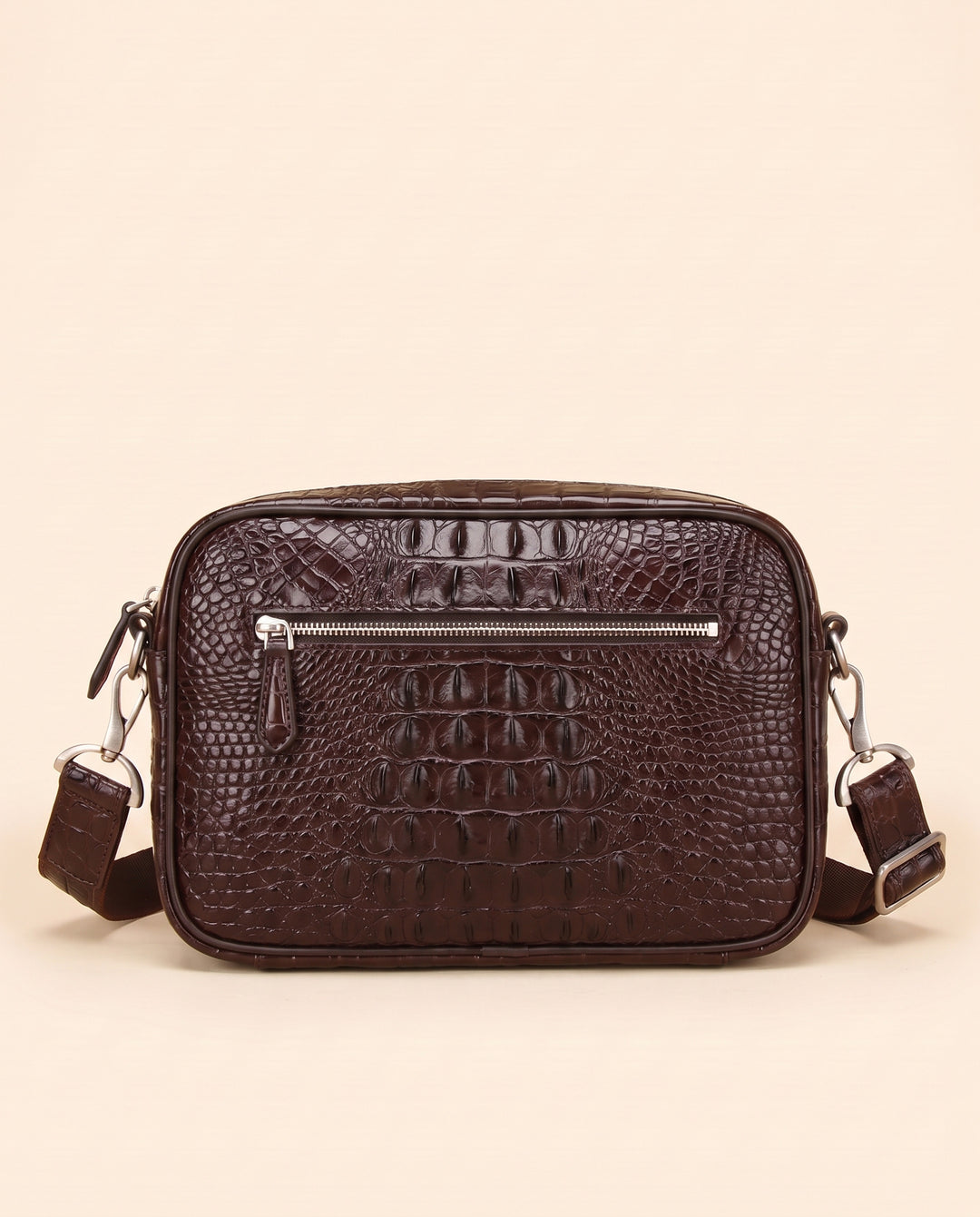 The Mayfair 28 — Crocodile Belt Bag | Brown