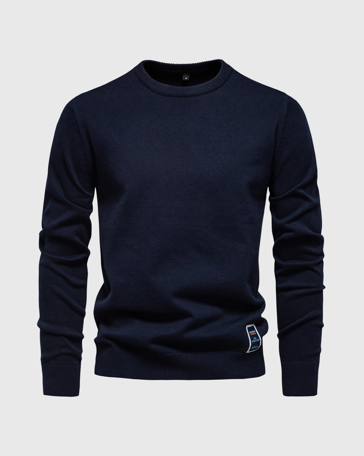 Ribbed Crew Neck Sweater