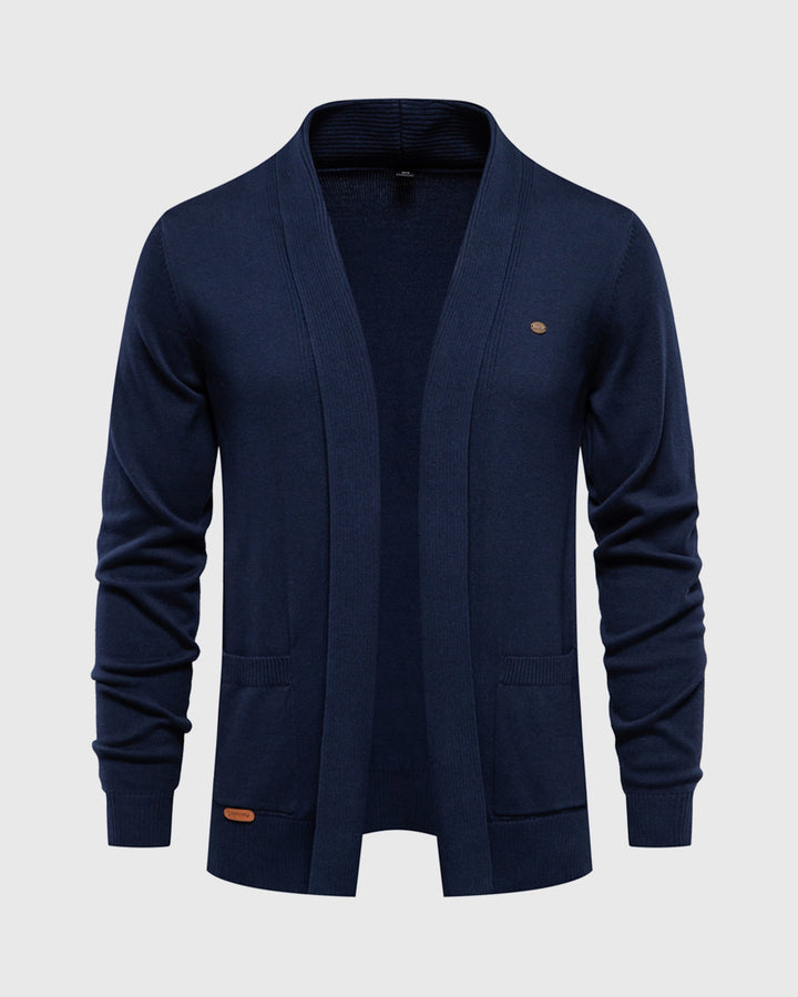 Knit Pocket Cardigan Sweater - DUVAL