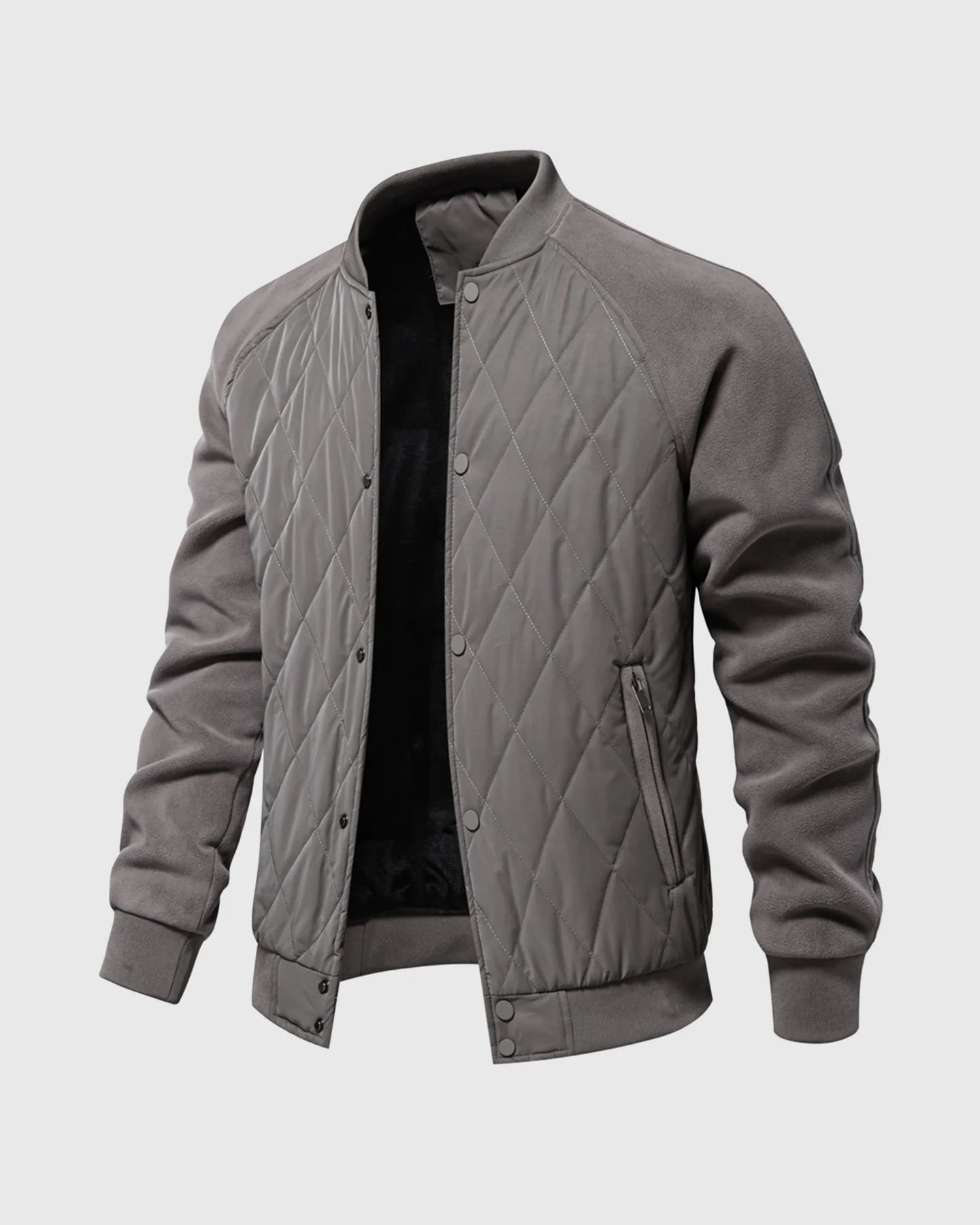 Panelled Hybrid Bomber Jacket