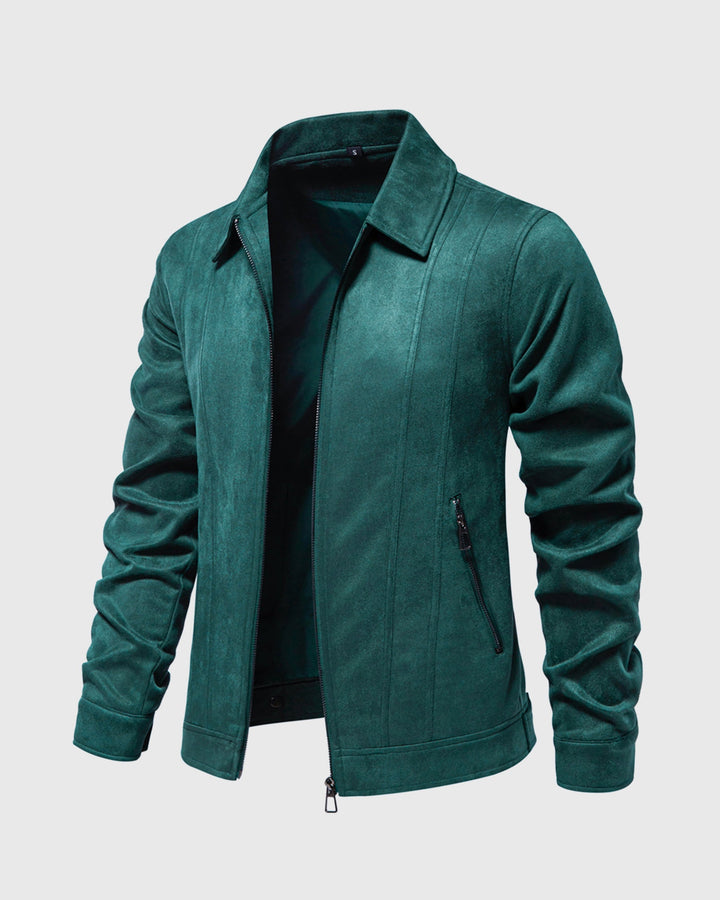 Timeless Suede Bomber Jacket - DUVAL
