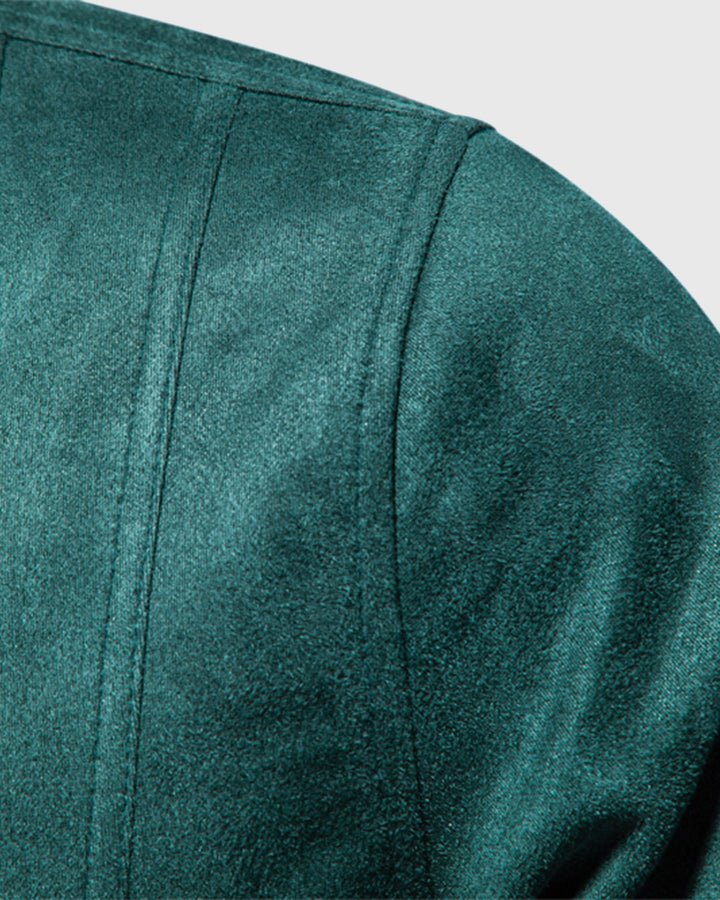 Timeless Suede Bomber Jacket - DUVAL