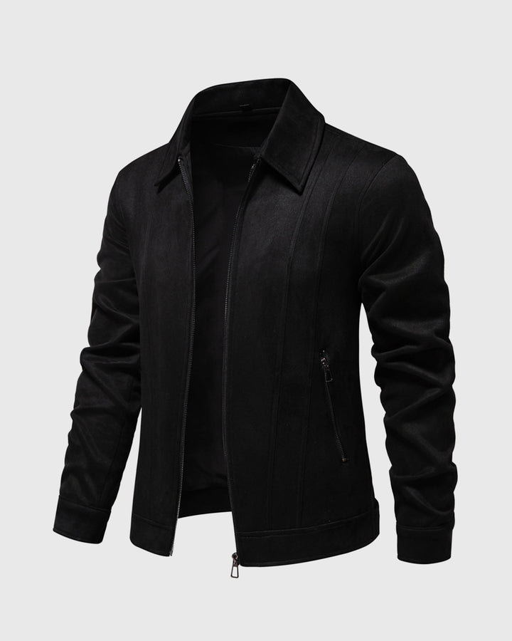 Timeless Suede Bomber Jacket - DUVAL