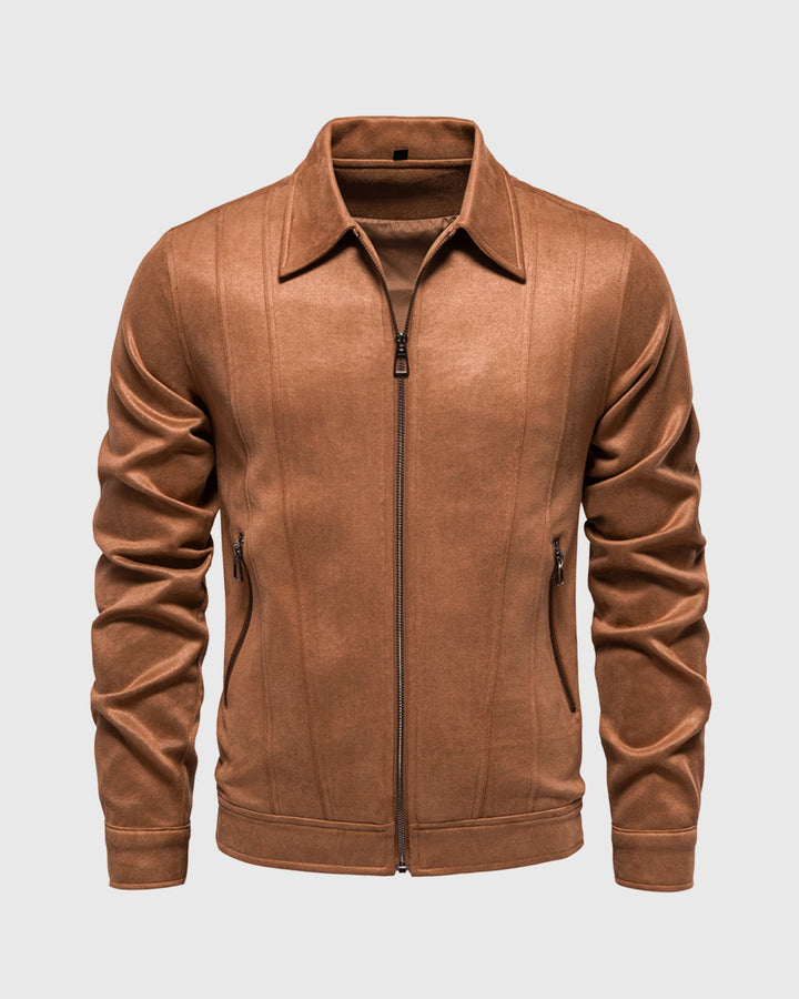 Timeless Suede Bomber Jacket - DUVAL
