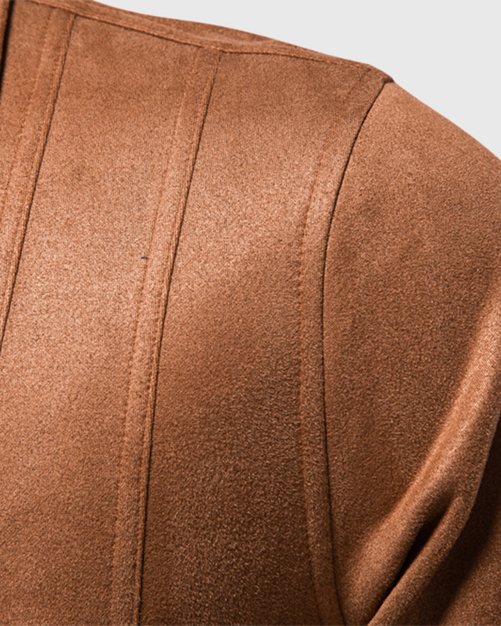 Timeless Suede Bomber Jacket - DUVAL