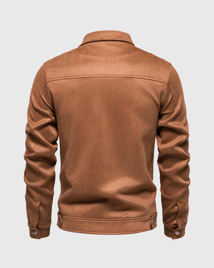 Timeless Suede Bomber Jacket - DUVAL