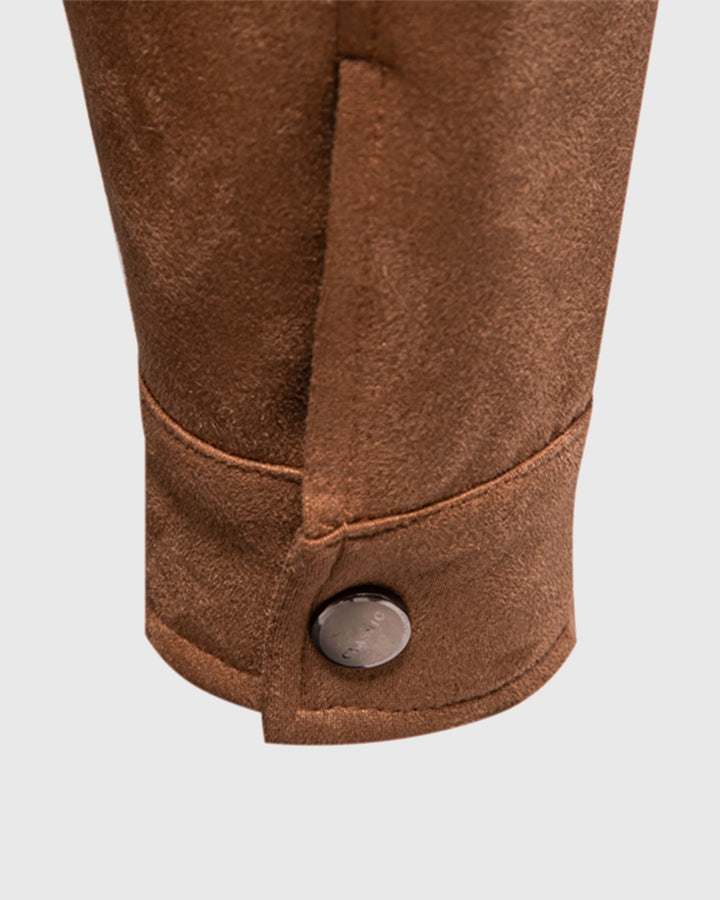 Timeless Suede Bomber Jacket - DUVAL