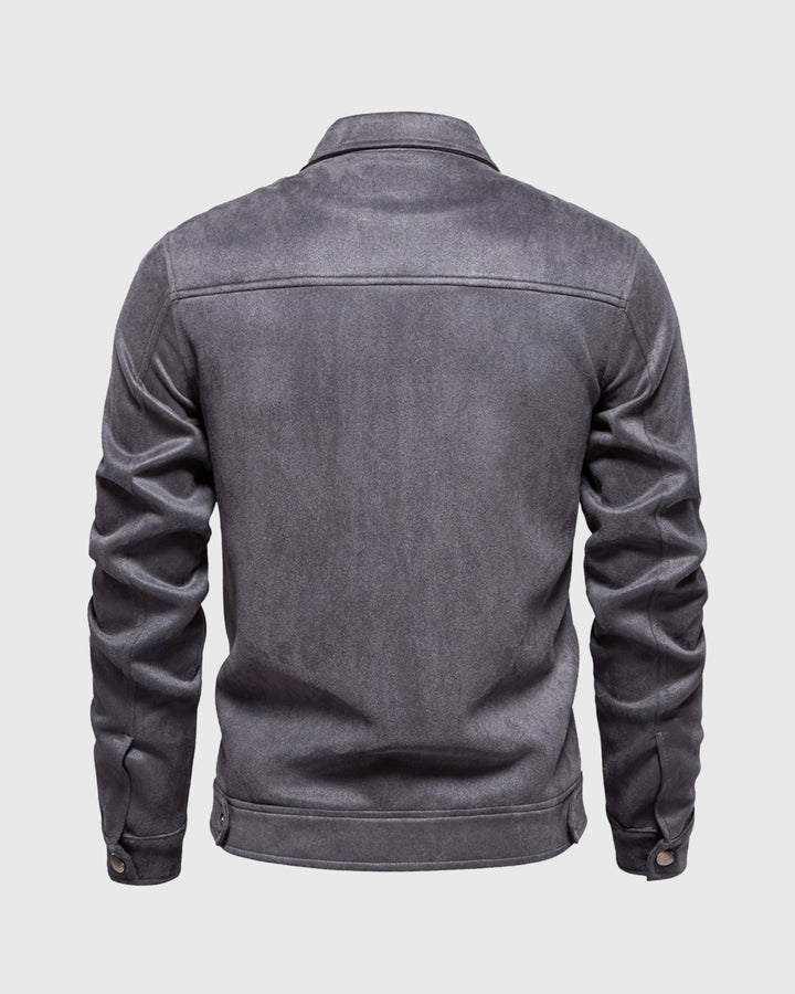Timeless Suede Bomber Jacket - DUVAL