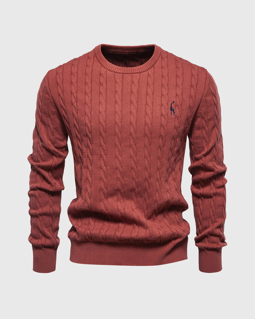 Giraffe Cable Knit Sweater - DUVAL