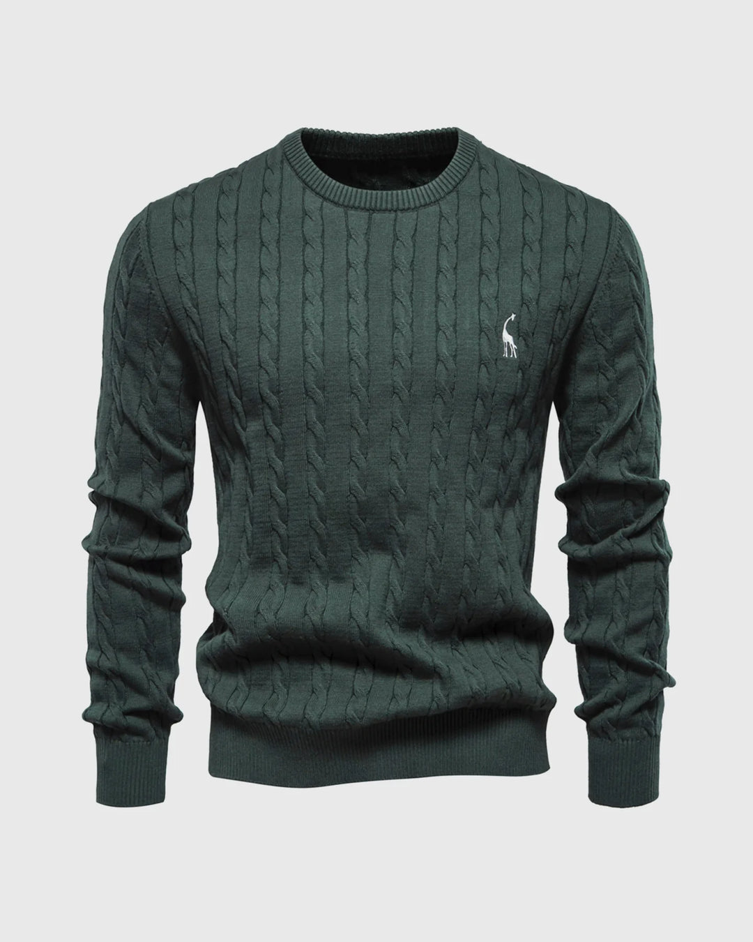 Giraffe Cable Knit Sweater - DUVAL