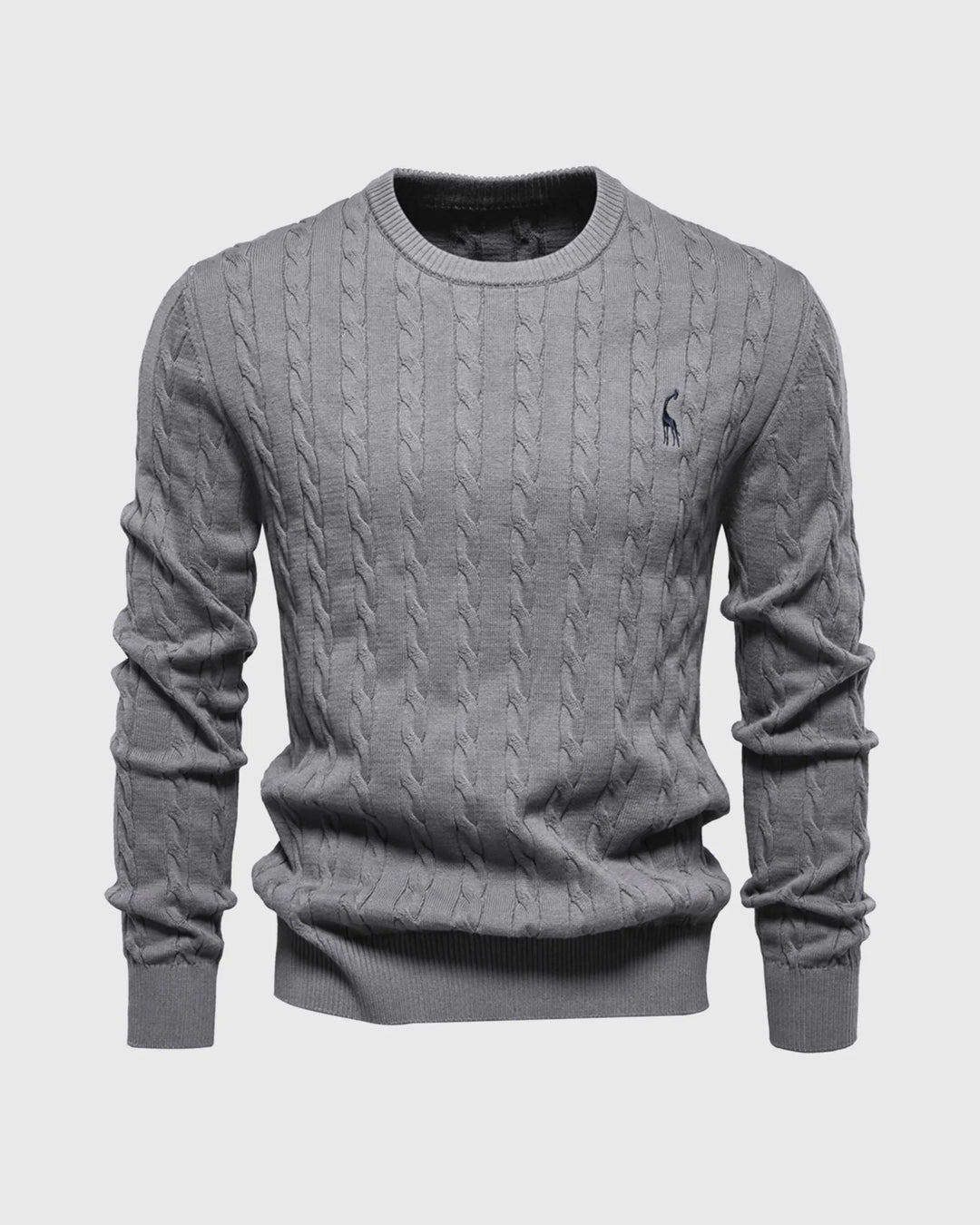 Giraffe Cable Knit Sweater - DUVAL