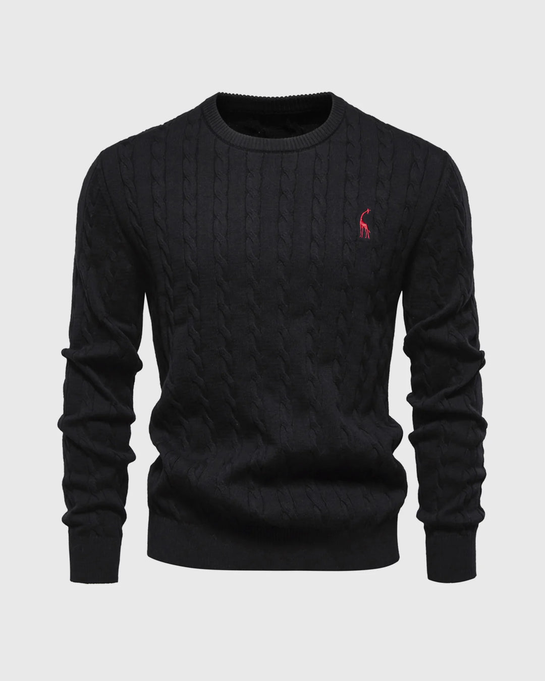 Giraffe Cable Knit Sweater - DUVAL