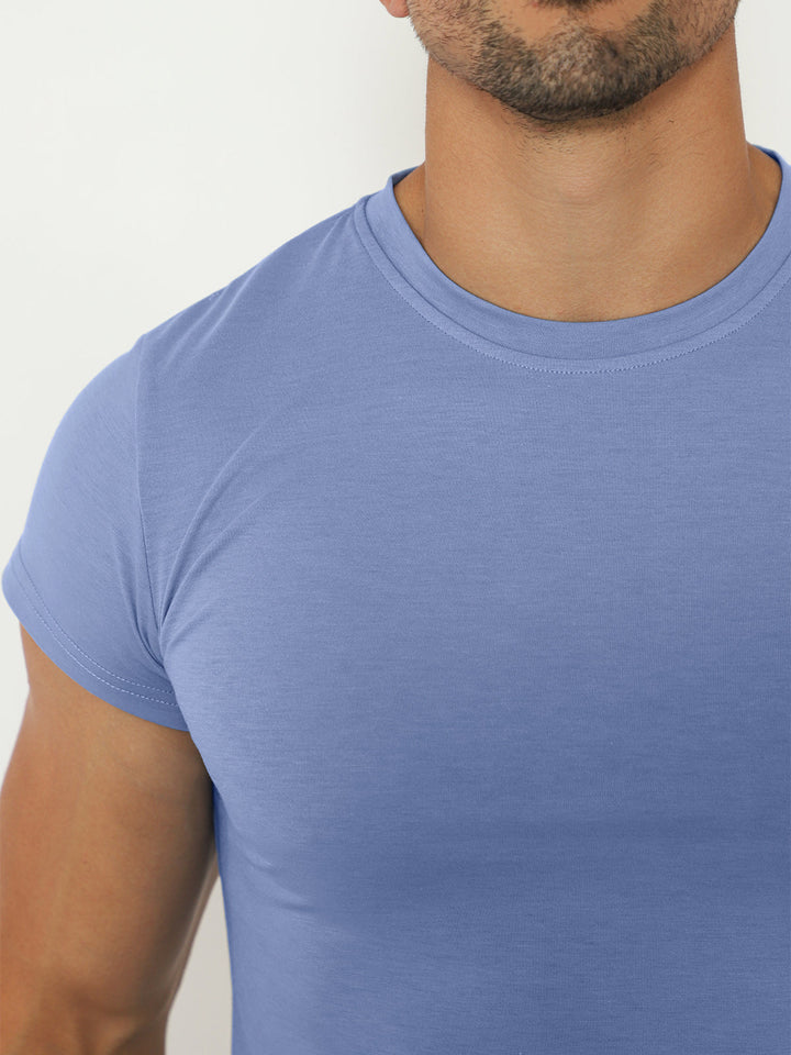 All Day Elite Cap Sleeve Muscle Fit Tee - DUVAL