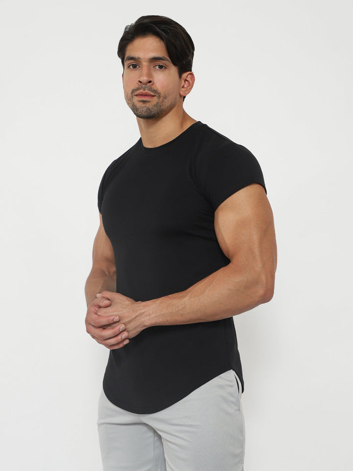 All Day Elite Cap Sleeve Muscle Fit Tee - DUVAL