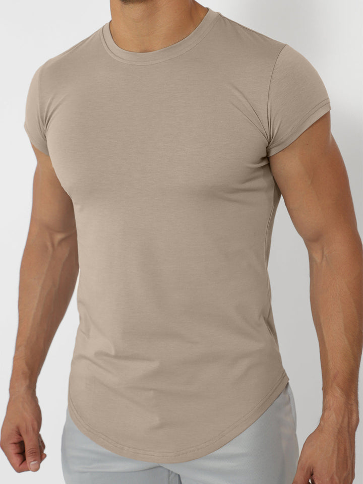 All Day Elite Cap Sleeve Muscle Fit Tee - DUVAL